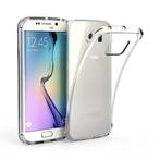 Samsung Galaxy S6 Edge Transparant Clear Case Cover Silicone, Télécoms, Verzenden