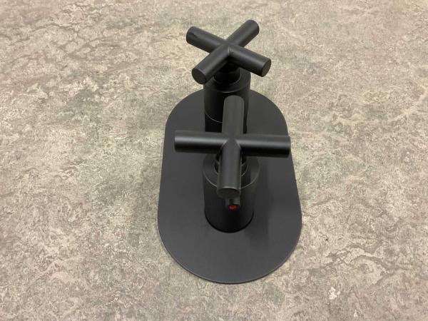 Veiling - Nobili afdekset douchethermostaat kruisgreep Sprin, Bricolage & Construction, Sanitaire