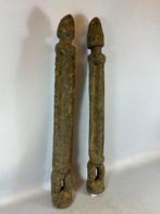2 Antique African couple Dogon sculptures - Mali.
