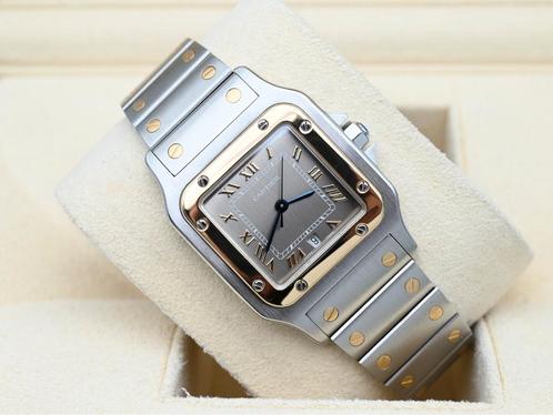 Cartier Santos Ref. 1566 Year 2009 (Full Set), Handtassen en Accessoires, Horloges | Heren, Polshorloge, Zo goed als nieuw, Overige merken