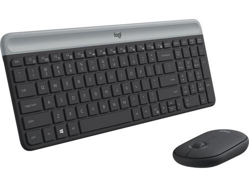 Logitech MK470 Slim Combo - Draadloos toetsenbord en muis -, Computers en Software, Toetsenborden, Zo goed als nieuw, Verzenden
