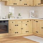vidaXL Kast met lade Honing 60 x 46 x 81,5 cm Massief, Huis en Inrichting, Kasten | Overige, Verzenden, Nieuw