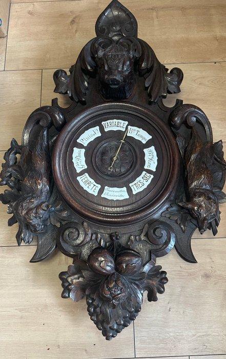 Barometer - Hout - Groot - Zwarte Woud, Antiek en Kunst, Antiek | Overige Antiek
