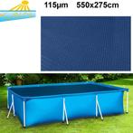 Solar verwarmende zwembadafdekking 550 x 275 cm - Zwart/B..., Ophalen of Verzenden, Nieuw