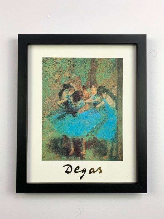 Edgar Degas (1834-1917) - Blue Ballerinas - Artprint - 24 x, Antiek en Kunst, Kunst | Tekeningen en Fotografie