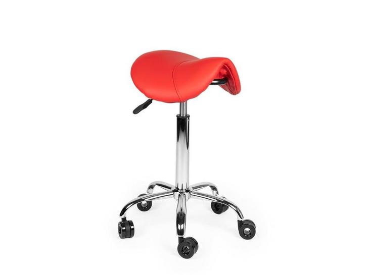 Kapperskruk Rood - Standaard Zithoogte, Huis en Inrichting, Krukjes, Nieuw, In hoogte verstelbaar