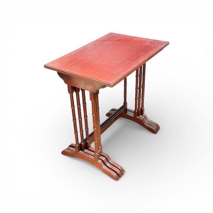 Set bijzettafels - Hout - Gedraaide poten, Maison & Meubles, Maison & Meubles | Autre