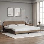 vidaXL Bedframe Dover kunstleer cappuccinokleurig 200x200, Verzenden