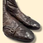 Santoni-UK6.5-Ostrich-Doublebuckle - Bottines - Taille : EU