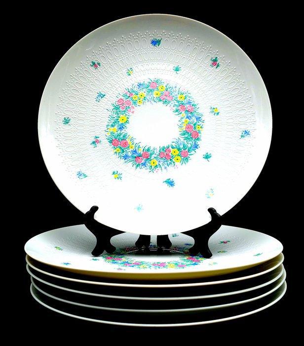 Rosenthal - Tafelservies voor 6 (7) - Slinger (multicolor,, Antiek en Kunst, Antiek | Meubels | Tafels