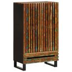 vidaXL Hoge kast 60x34x100 cm massief acaciahout, Verzenden, Nieuw