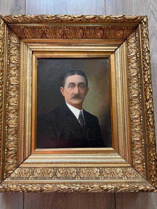 Hubert Bogaerts 1869 - 1934 - Statig mannen portret, Antiek en Kunst, Kunst | Schilderijen | Klassiek