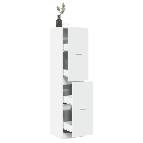 vidaXL Apothekerskast 40x41x174,5 cm bewerkt hout wit, Huis en Inrichting, Kasten | Overige, Nieuw, Verzenden