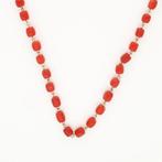 Collier - 14 carats Or jaune - corail rouge, Bijoux, Sacs & Beauté