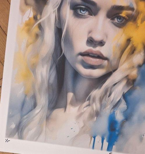 Daenerys Targaryen - watercolor edition by Emma Wildfang -, Verzamelen, Film en Tv