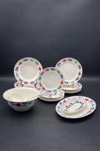 Boch Frères - Tafelservies voor 6 (22) - Boerenbont -