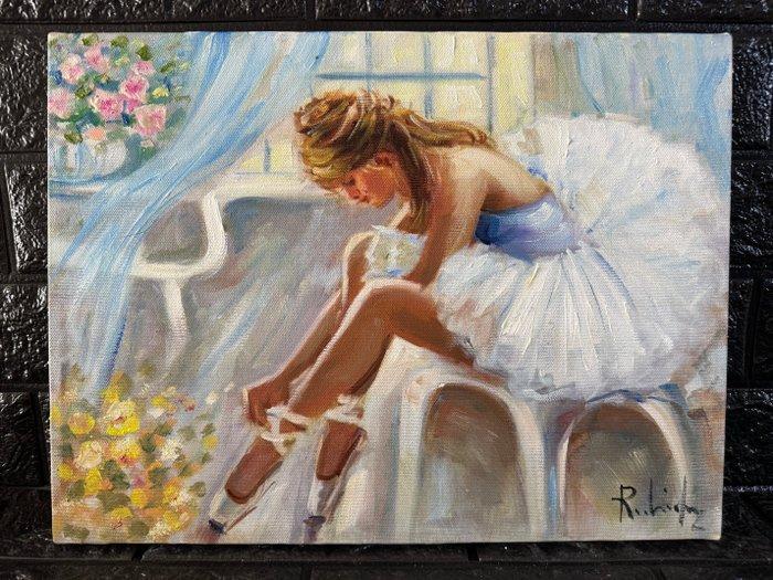 Salvatore Rodriquez (1957) - Ballerina, Antiek en Kunst, Kunst | Schilderijen | Klassiek