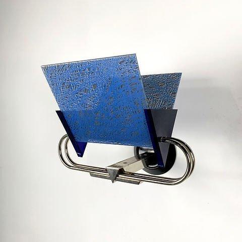 Perry King - Wandlamp (2) - Metaal, Glas, Antiek en Kunst, Antiek | Verlichting