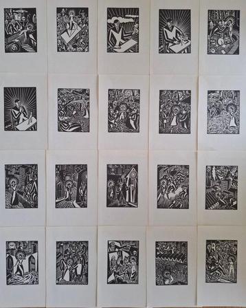 Frans Masereel (1889-1972) - 20  wood cuts, Antiek en Kunst