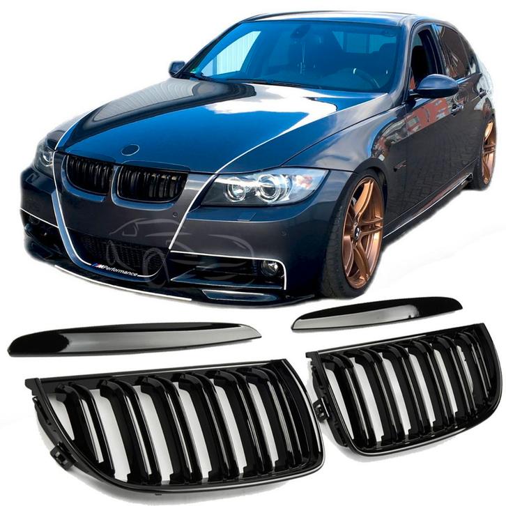 Sportieve Grille geschikt voor BMW 3-Serie E90 en E91 tot 08, Auto diversen, Auto-accessoires, Verzenden