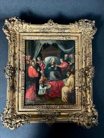 Ecole flamande XVIIème - La dormition de la Vierge