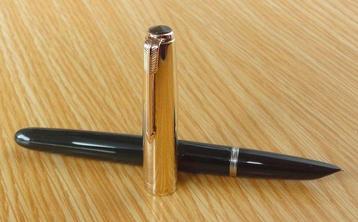 Parker - 51 MK II-B Forest Green 1/10 14ct. R.Gold cap GT