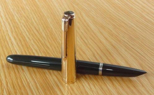 Parker - 51 MK II-B Forest Green 1/10 14ct. R.Gold cap GT, Verzamelen, Pennenverzamelingen
