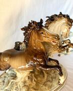 Algora - Figuur - Grupo de tres caballos - Porselein, Antiek en Kunst, Antiek | Glaswerk en Kristal