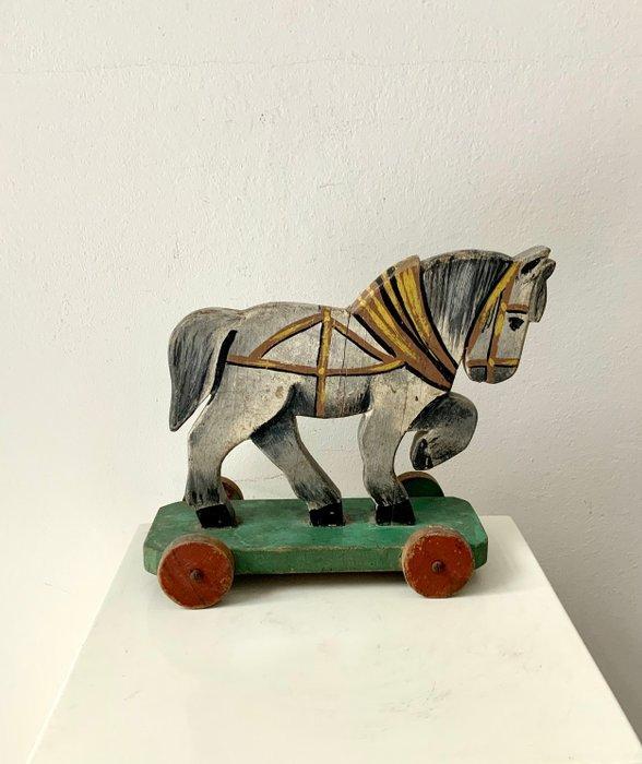 Unknown Manufacturer - Speelgoedfiguurtjes Holzpferd -, Antiek en Kunst, Antiek | Speelgoed