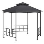 vidaXL Prieel met zijwanden 3,1x2,7 m antracietkleurig, Tuin en Terras, Verzenden, Nieuw