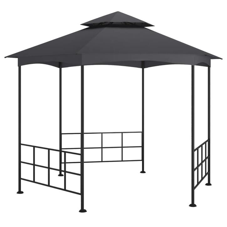 vidaXL Prieel met zijwanden 3,1x2,7 m antracietkleurig, Tuin en Terras, Partytenten, Nieuw, Verzenden