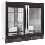 Barkoeler Zwart met 2 Volledige Glasdeuren, Verzenden, Nieuw in verpakking, Koelen en Vriezen