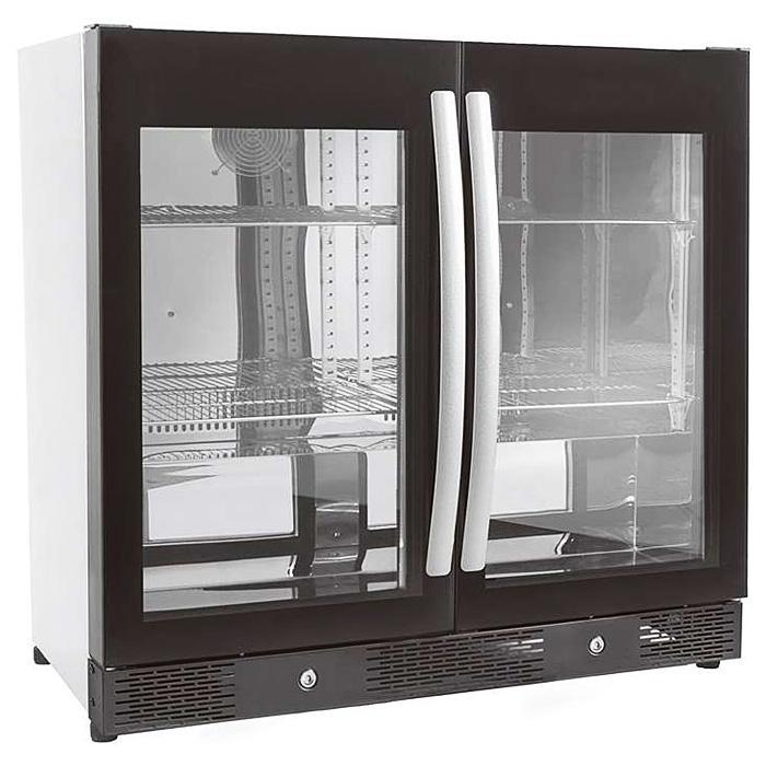 Barkoeler Zwart met 2 Volledige Glasdeuren, Zakelijke goederen, Horeca | Keukenapparatuur, Nieuw in verpakking, Koelen en Vriezen