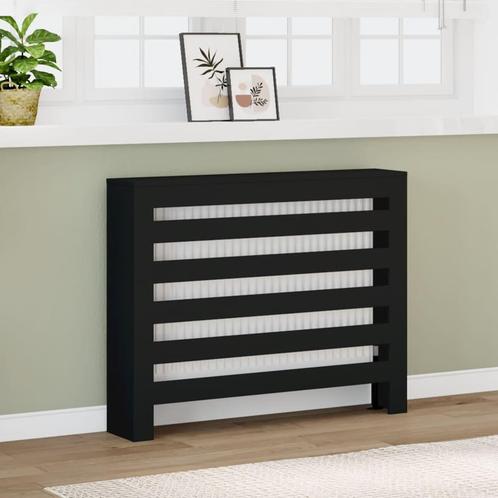 vidaXL Radiatorombouw 104x20x82 cm bewerkt hout zwart, Doe-het-zelf en Bouw, Verwarming en Radiatoren, Nieuw, Verzenden