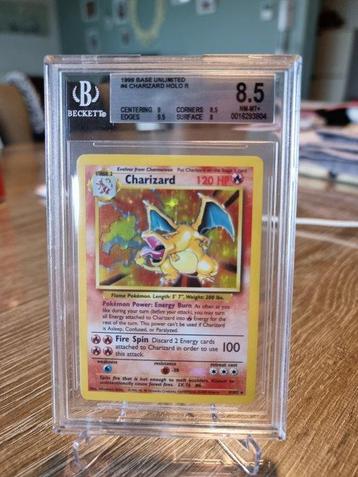 Pokémon - 1 Graded card - Dracaufeu - Beckett 8.5 beschikbaar voor biedingen