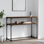 vidaXL Wandtafel 100x35,5x75 cm bewerkt hout gerookt, Huis en Inrichting, Tafels | Bijzettafels, Verzenden, Nieuw