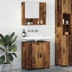 vidaXL Badkamermeubel Set Wandgemonteerd 2 pcs Oud hout, Huis en Inrichting, Verzenden, Nieuw