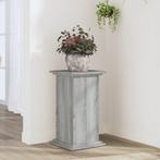 vidaXL Plantenstandaard 33x33x60 cm bewerkt hout grijs, Tuin en Terras, Verzenden, Nieuw