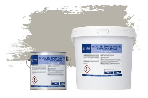 Wixx 2K Epoxy AQ 750 Betoncoating RAL 7038 | Agaatgrijs, Doe-het-zelf en Bouw, Verf, Beits en Lak, Nieuw, Verzenden