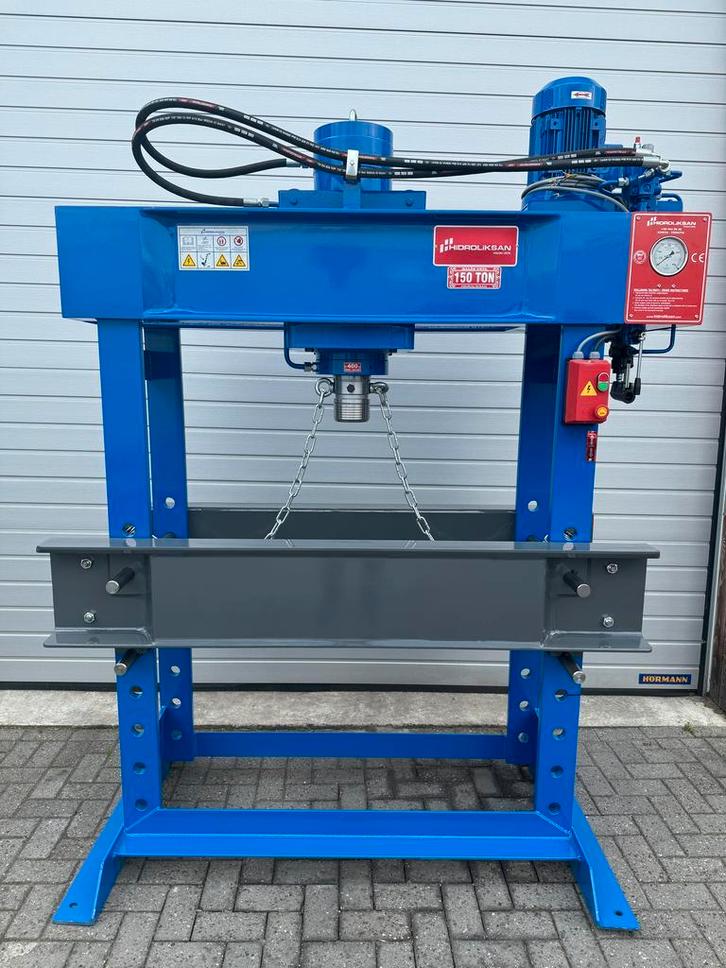 HIDROLIKSAN werkplaatspers hydraulische garagepers 150 Ton, Doe-het-zelf en Bouw, Gereedschap | Overige machines, Nieuw