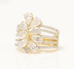 Statement ring - 14 karaat Geel goud - 2.60ct. tw. Diamant