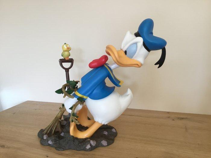 Disney - Beeld, Unieke Disney Donald Duck met struik - 36 cm, Collections, Disney