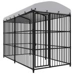 vidaXL Hondenkennel voor buiten met dak 300x150x210 cm, Verzenden, Nieuw