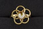 Barnsteen - Sterling Silver 925 Gold Plated Ring - Natural