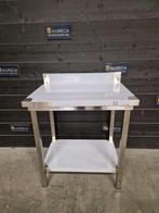 Werktafel | opstaande rand | RVS | 80x60 cm, Gebruikt