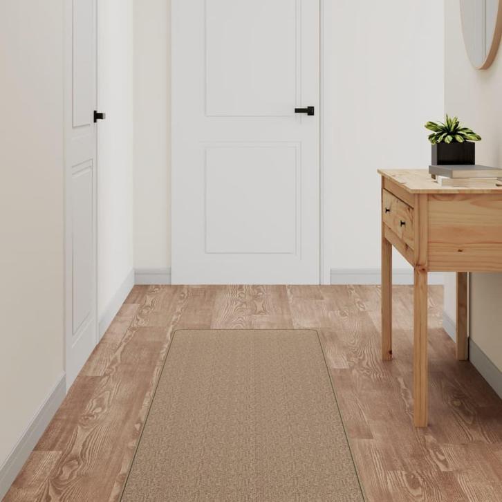 vidaXL Tapijtloper 50x200 cm sisal-look zandkleurig, Huis en Inrichting, Stoffering | Tapijten en Vloerkleden, Nieuw, Verzenden