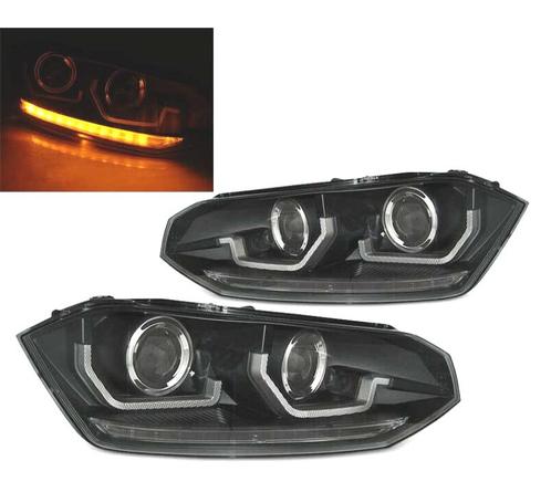 PHARES VOLKSWAGEN VW POLO 6 2G 17 LED DYNAMIQUES NOIR, Auto-onderdelen, Verlichting, Verzenden