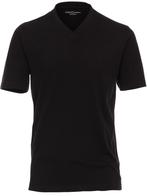 Casa Moda Basis T-shirt Katoen V-hals Zwart 2-Pack, Verzenden