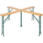 tectake Opklapbare statafel Quattro - bruin, Verzenden, Nieuw