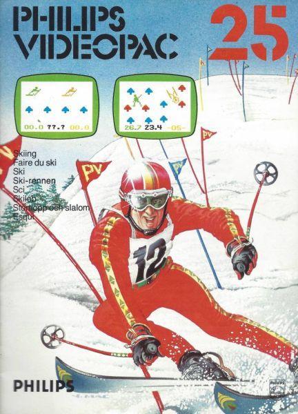 Philips Videopac 25 Skiing-Standaard (Philips Videopac), Computers en Software, Vintage Computers, Ophalen of Verzenden